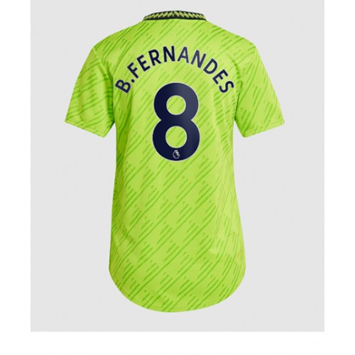 Manchester United Bruno Fernandes #8 Tredjedrakt Kvinner 2022-23 Kortermet Manchester United Bruno Fernandes #8 Tredjedrakt Kvinner 2022-23 Kortermet